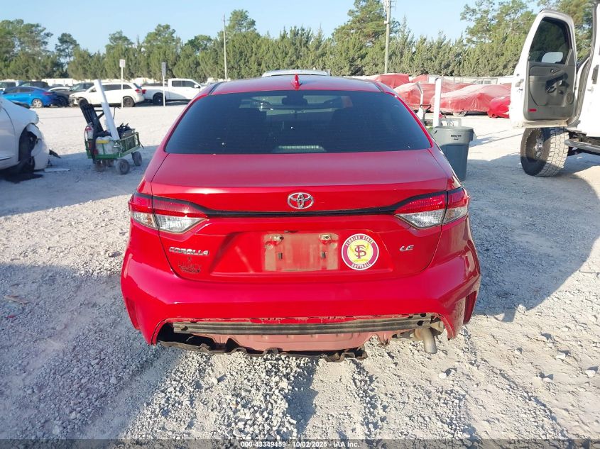 2020 Toyota Corolla Le VIN: 5YFEPRAE2LP073655 Lot: 43349459