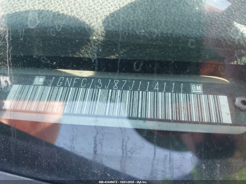 2007 Chevrolet Tahoe Ltz VIN: 1GNFC13J87J114111 Lot: 43349472