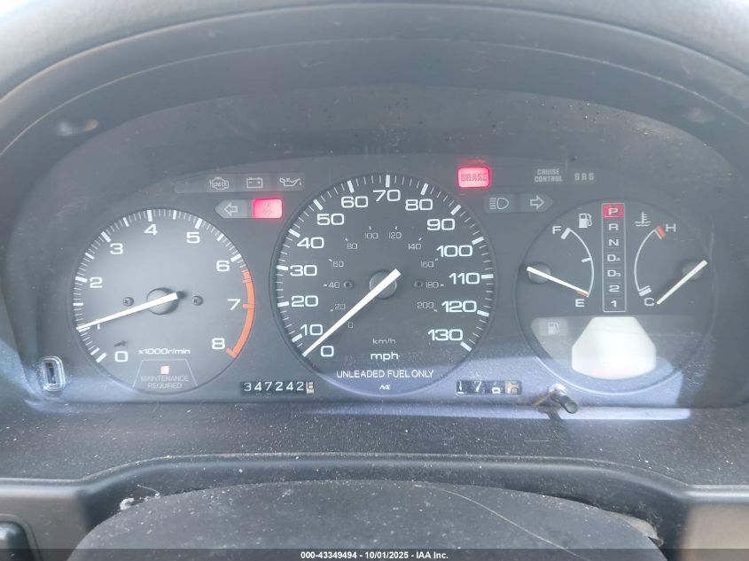 1992 Honda Accord Lx VIN: 1HGCB765XNA117011 Lot: 43349494