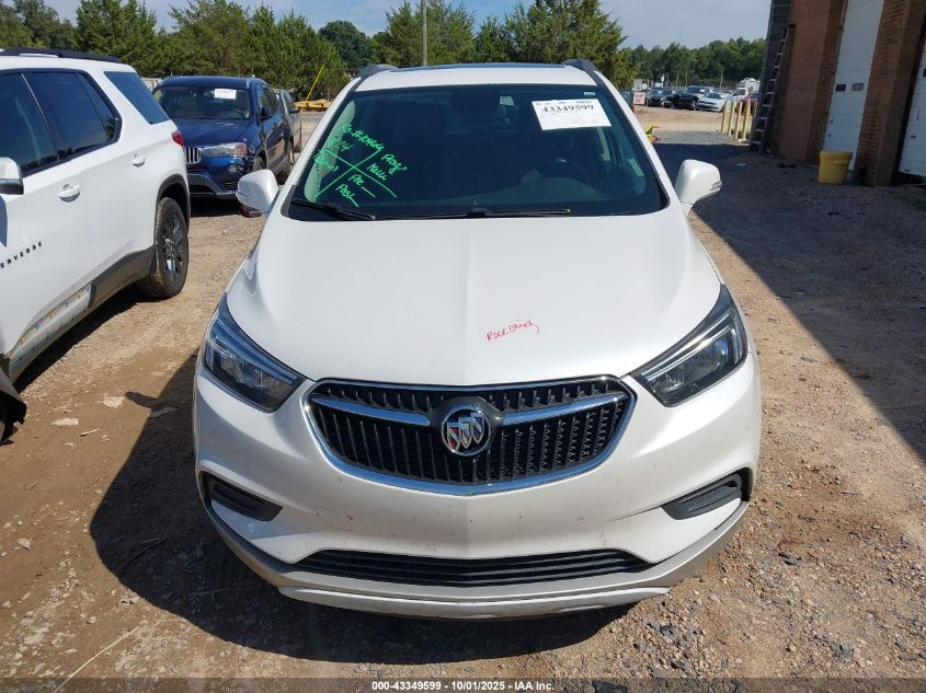 2019 Buick Encore Fwd Preferred VIN: KL4CJASB1KB807448 Lot: 43349599
