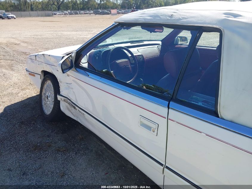 1994 Chrysler Lebaron Gtc/Lx VIN: 1C3EU4531RF262970 Lot: 43349663