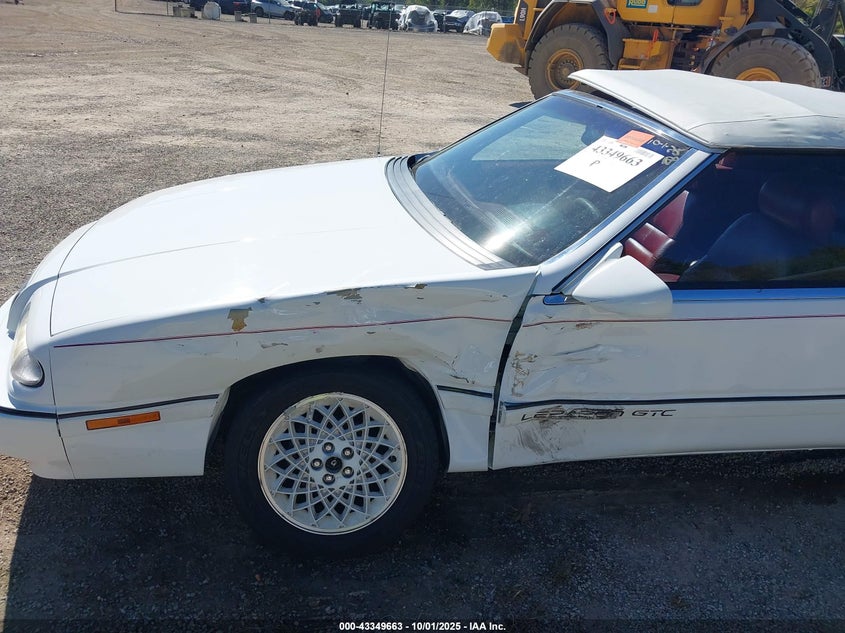 1994 Chrysler Lebaron Gtc/Lx VIN: 1C3EU4531RF262970 Lot: 43349663