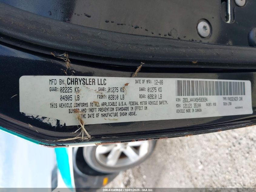 2009 Dodge Challenger Se VIN: 2B3LJ44VX9H583694 Lot: 43349664