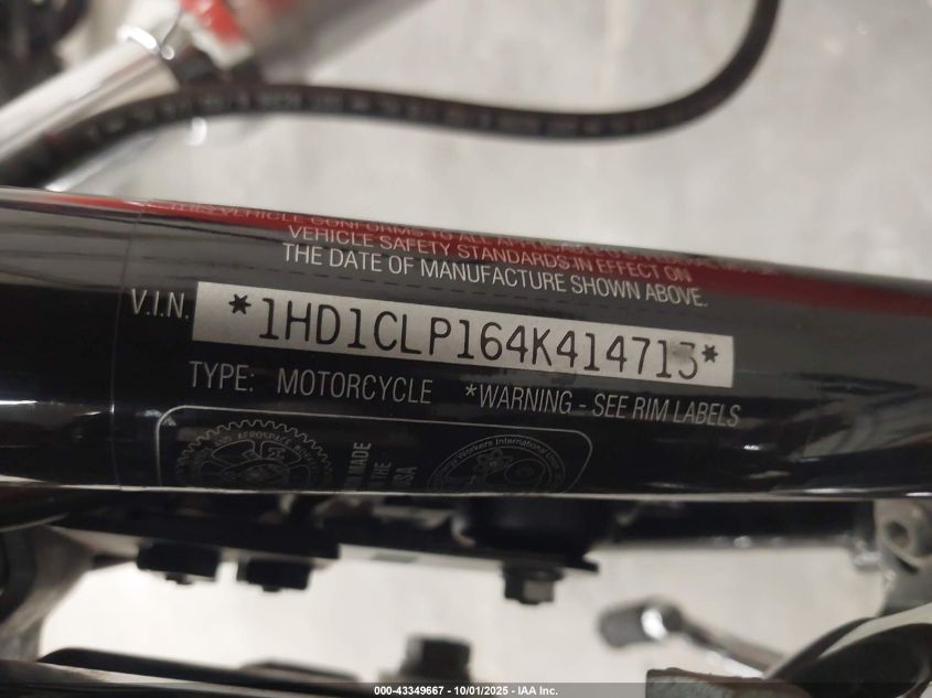 2004 Harley-Davidson Xl1200 R VIN: 1HD1CLP164K414713 Lot: 43349667