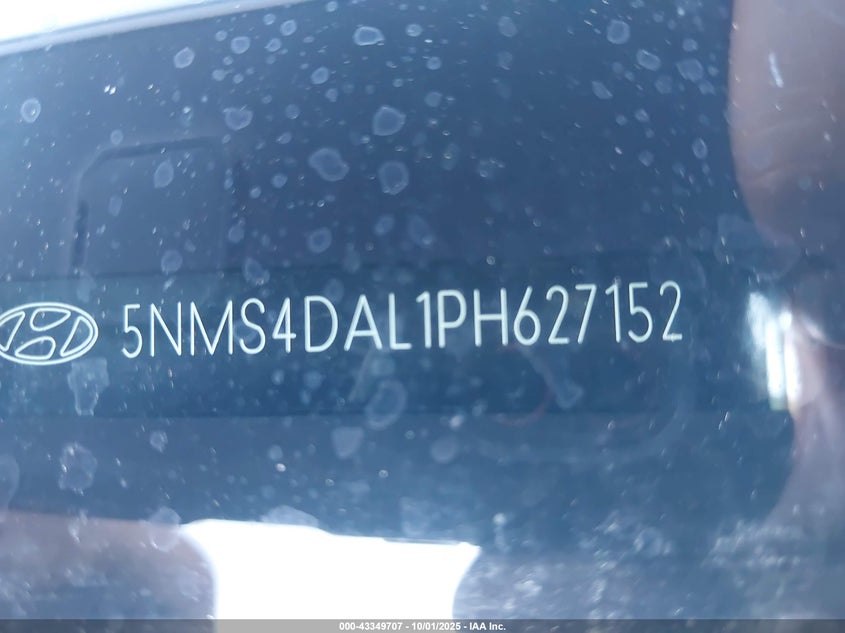 2023 Hyundai Santa Fe Limited VIN: 5NMS4DAL1PH627152 Lot: 43349707