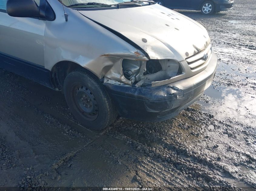 2001 Toyota Sienna Ce VIN: 4T3ZF19C31U409986 Lot: 43349710