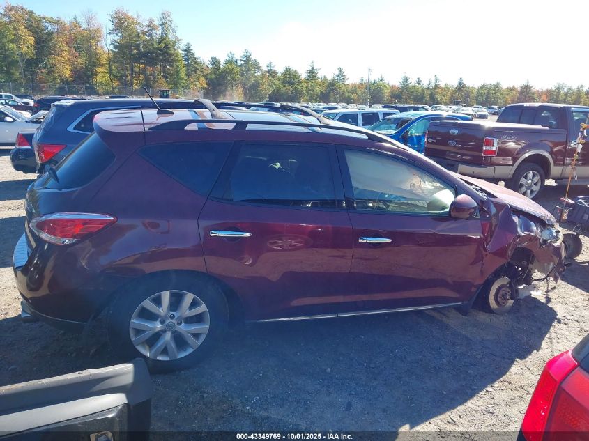 2011 Nissan Murano Sl VIN: JN8AZ1MWXBW173429 Lot: 43349769
