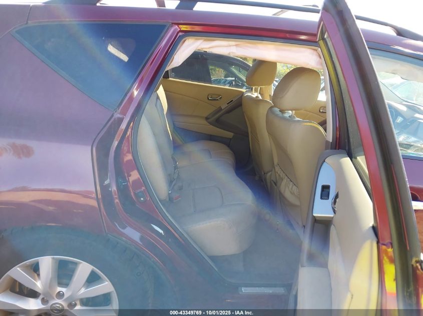 2011 Nissan Murano Sl VIN: JN8AZ1MWXBW173429 Lot: 43349769