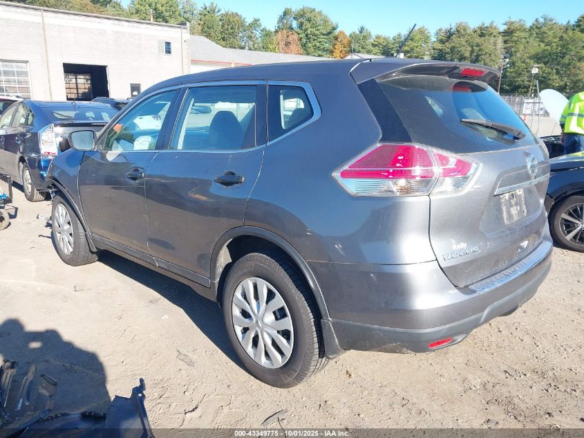 2016 Nissan Rogue S VIN: 5N1AT2MV7GC846448 Lot: 43349775