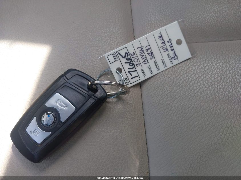 2015 BMW 328I VIN: WBA3A5G52FNS85625 Lot: 43349783