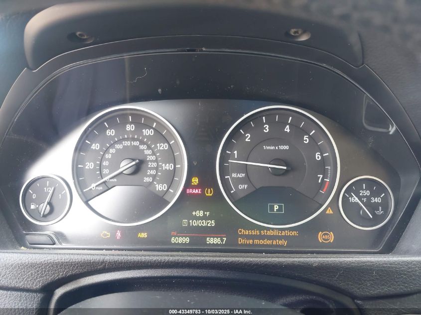 2015 BMW 328I VIN: WBA3A5G52FNS85625 Lot: 43349783