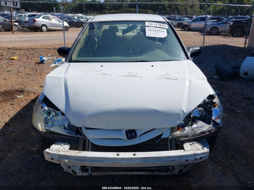 2004 Honda Civic Lx VIN: 2HGES16554H500117 Lot: 43349844