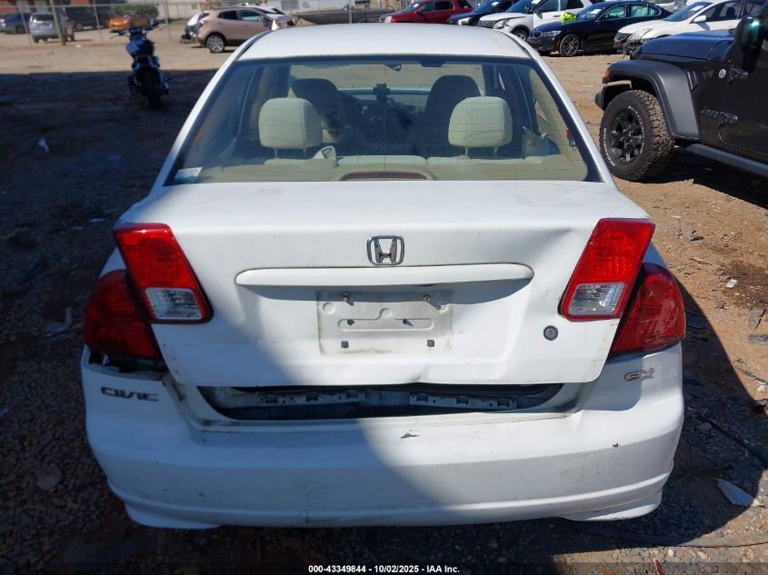 2004 Honda Civic Lx VIN: 2HGES16554H500117 Lot: 43349844