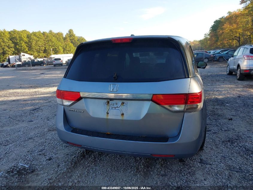 2014 Honda Odyssey Ex-L VIN: 5FNRL5H69EB042583 Lot: 43349857