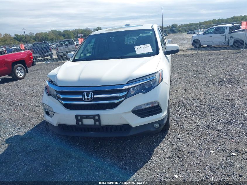 2016 Honda Pilot Ex-L VIN: 5FNYF6H85GB052458 Lot: 43349906