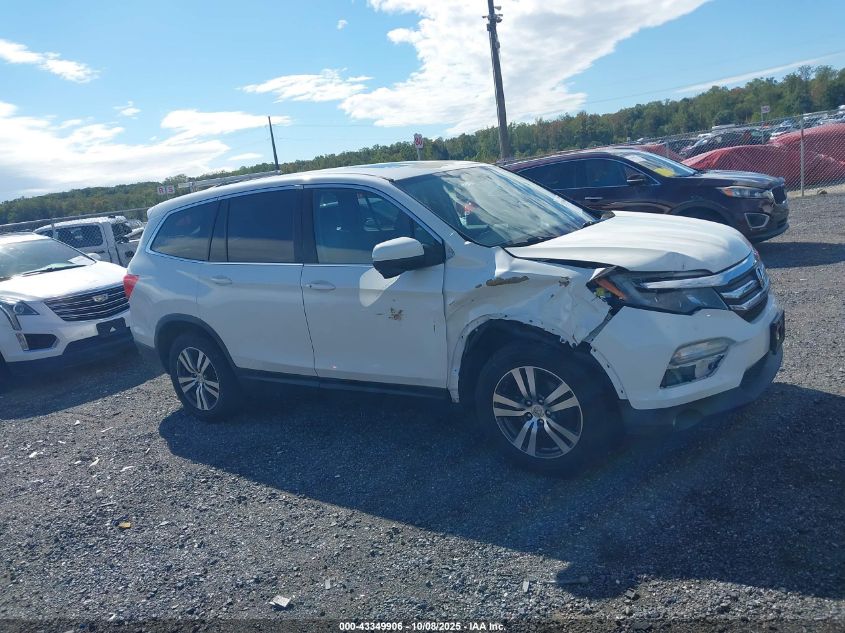 2016 Honda Pilot Ex-L VIN: 5FNYF6H85GB052458 Lot: 43349906