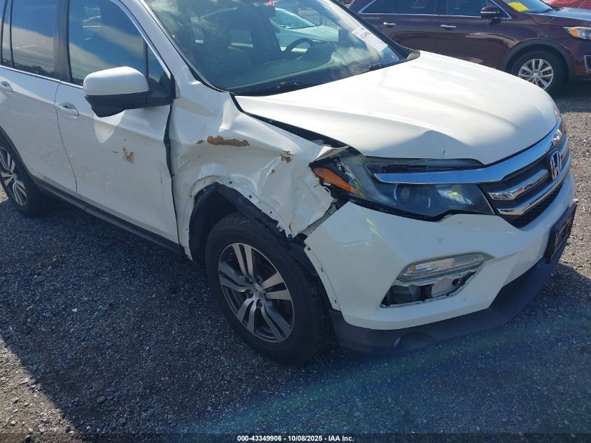 2016 Honda Pilot Ex-L VIN: 5FNYF6H85GB052458 Lot: 43349906