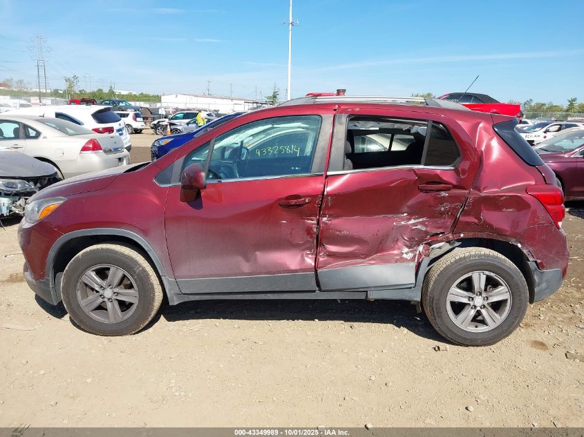 2017 Chevrolet Trax Lt VIN: 3GNCJPSB9HL167674 Lot: 43349989