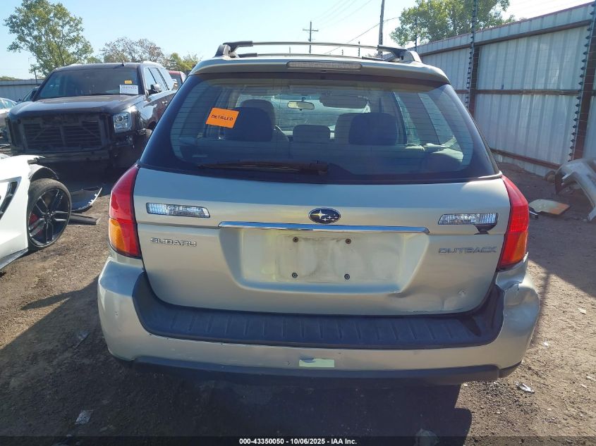 2006 Subaru Outback 2.5I VIN: 4S4BP61C267333795 Lot: 43350050