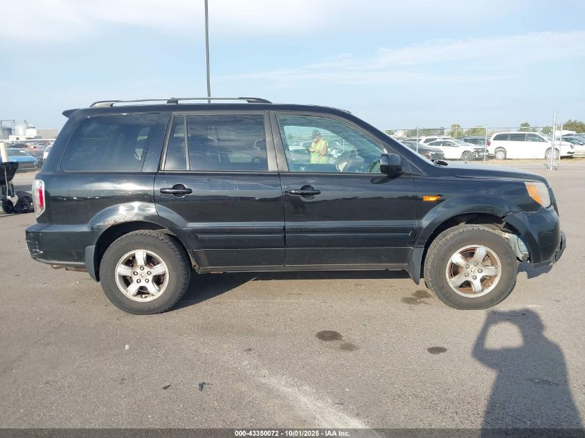2008 Honda Pilot Ex-L VIN: 5FNYF18728B045785 Lot: 43350072