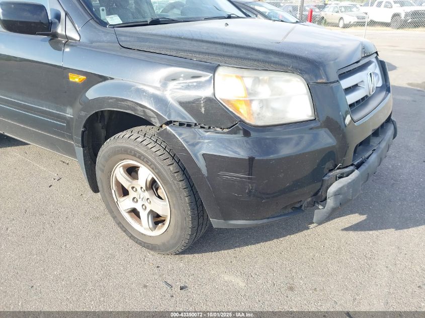 2008 Honda Pilot Ex-L VIN: 5FNYF18728B045785 Lot: 43350072