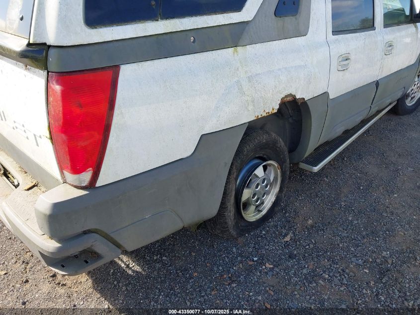 2002 Chevrolet Avalanche 1500 VIN: 3GNEC13T22G344766 Lot: 43350077