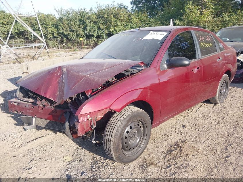 2006 Ford Focus Zx4 VIN: 1FAHP34N96W257207 Lot: 43350100