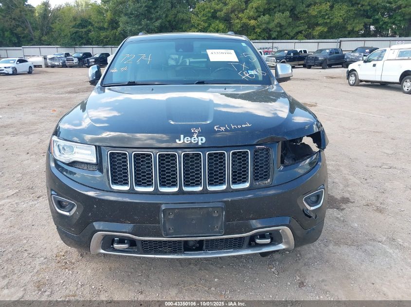 2014 Jeep Grand Cherokee Overland VIN: 1C4RJECG4EC410218 Lot: 43350106