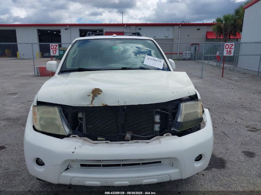 2010 Nissan Pathfinder Se VIN: 5N1AR1NN9AC609247 Lot: 43350129