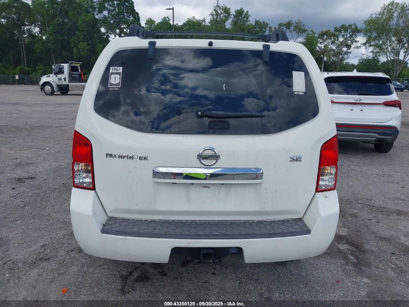2010 Nissan Pathfinder Se VIN: 5N1AR1NN9AC609247 Lot: 43350129