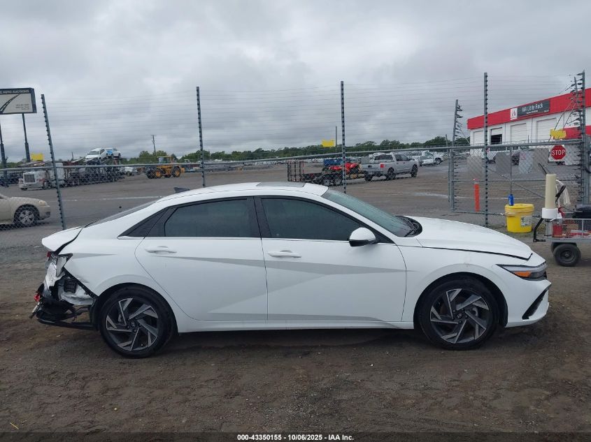 2025 Hyundai Elantra Limited VIN: KMHLP4DG9SU913385 Lot: 43350155