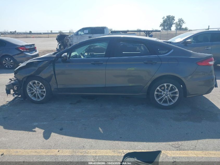 2019 Ford Fusion Se VIN: 3FA6P0HD7KR133778 Lot: 43350286