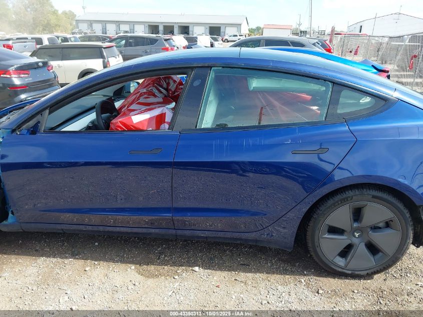 2023 Tesla Model 3 Rear-Wheel Drive VIN: 5YJ3E1EA6PF497377 Lot: 43350313