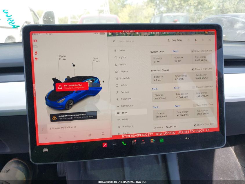 2023 Tesla Model 3 Rear-Wheel Drive VIN: 5YJ3E1EA6PF497377 Lot: 43350313