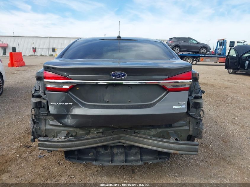 2017 Ford Fusion Se VIN: 3FA6P0T93HR304568 Lot: 43350319