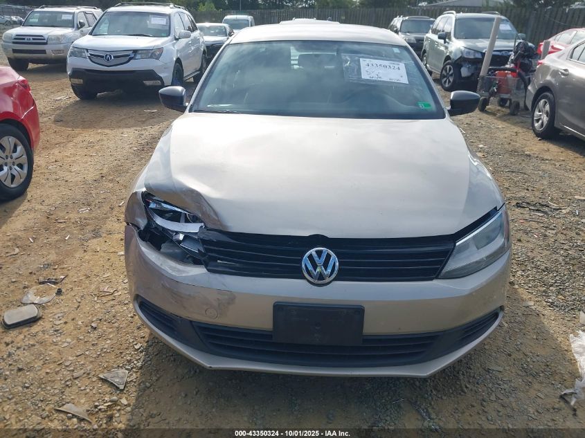 2012 Volkswagen Jetta 2.0L S VIN: 3VW1K7AJ4CM131087 Lot: 43350324