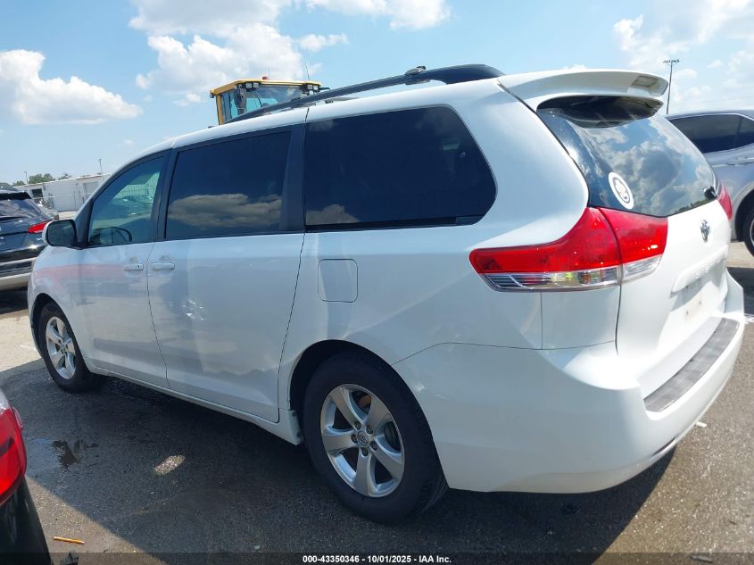 2013 Toyota Sienna Le V6 8 Passenger VIN: 5TDKK3DC2DS332338 Lot: 43350346