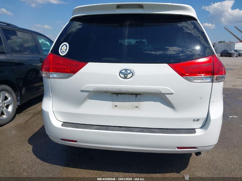 2013 Toyota Sienna Le V6 8 Passenger VIN: 5TDKK3DC2DS332338 Lot: 43350346