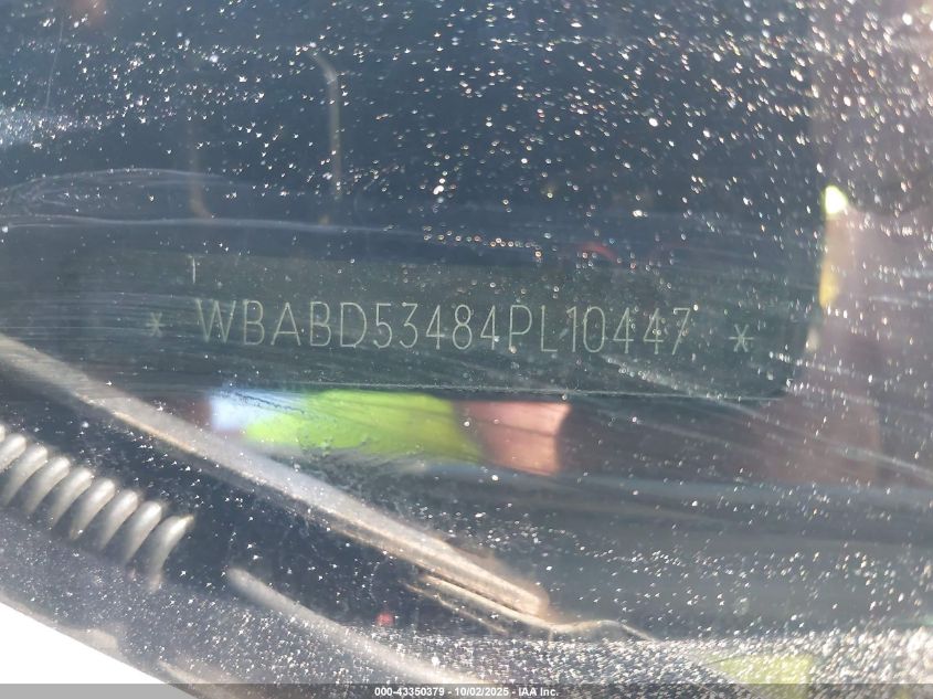 2004 BMW 330Ci VIN: WBABD53484PL10447 Lot: 43350379