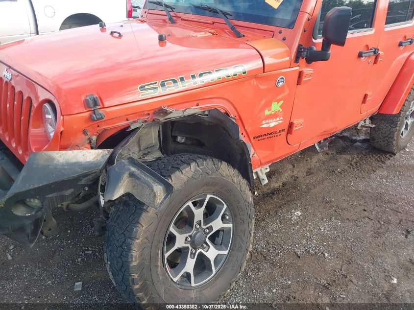 2015 Jeep Wrangler Unlimited Sahara VIN: 1C4BJWEGXFL643218 Lot: 43350382