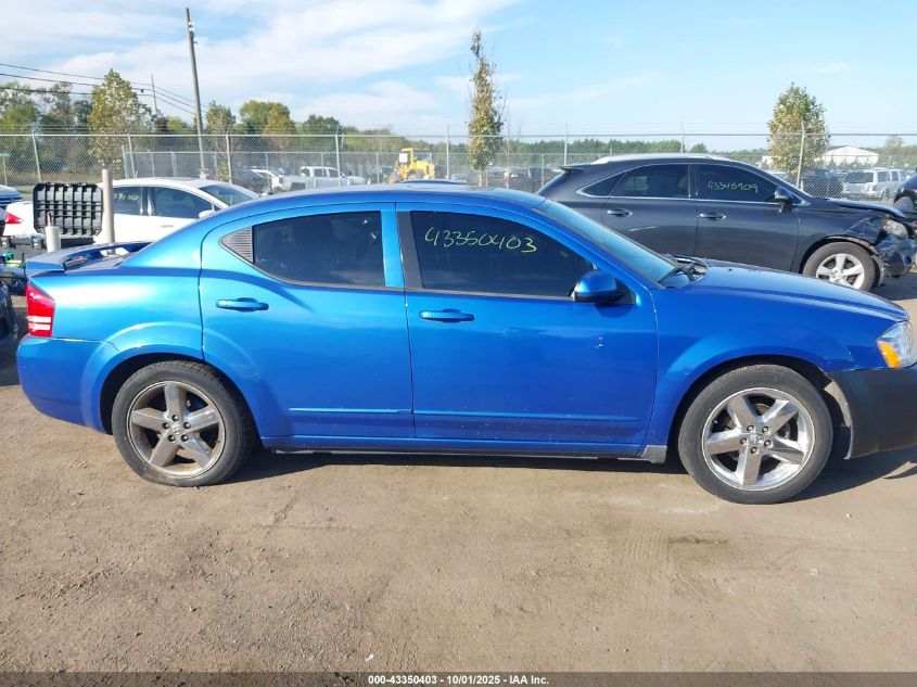 2008 Dodge Avenger R/T VIN: 1B3LC76MX8N163262 Lot: 43350403