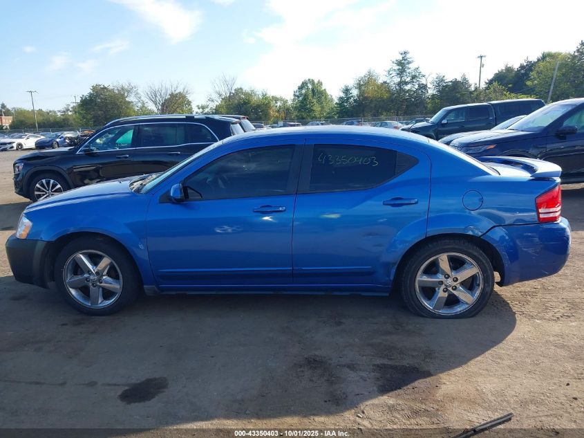 2008 Dodge Avenger R/T VIN: 1B3LC76MX8N163262 Lot: 43350403