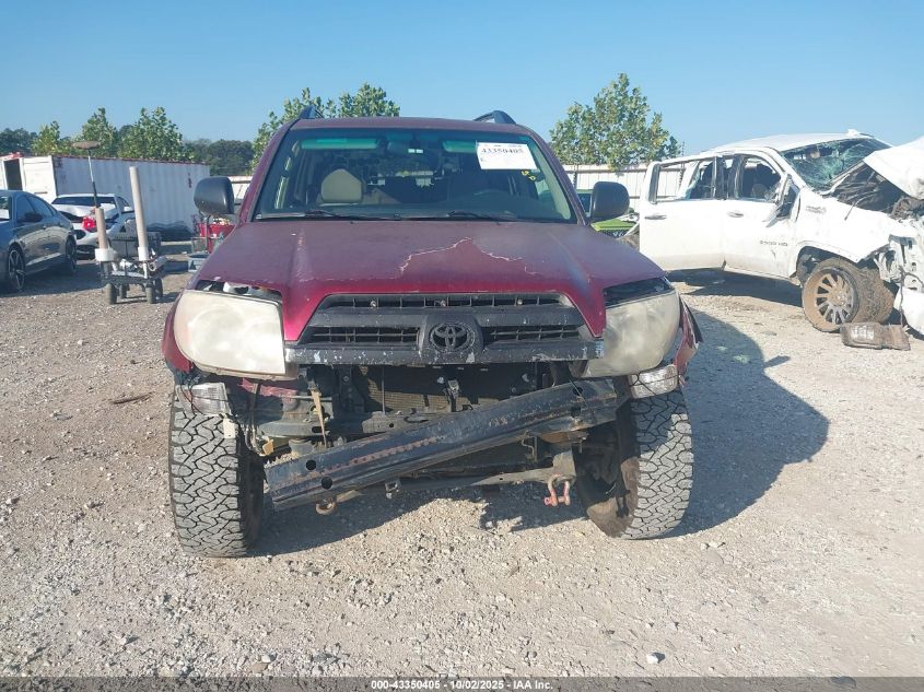 2005 Toyota 4Runner Sr5 V6 VIN: JTEBU14R958049505 Lot: 43350405