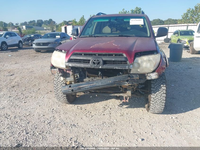 2005 Toyota 4Runner Sr5 V6 VIN: JTEBU14R958049505 Lot: 43350405