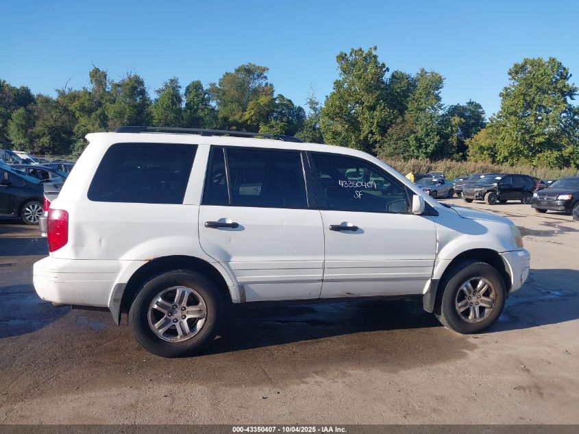 2004 Honda Pilot Ex-L VIN: 2HKYF18594H556937 Lot: 43350407