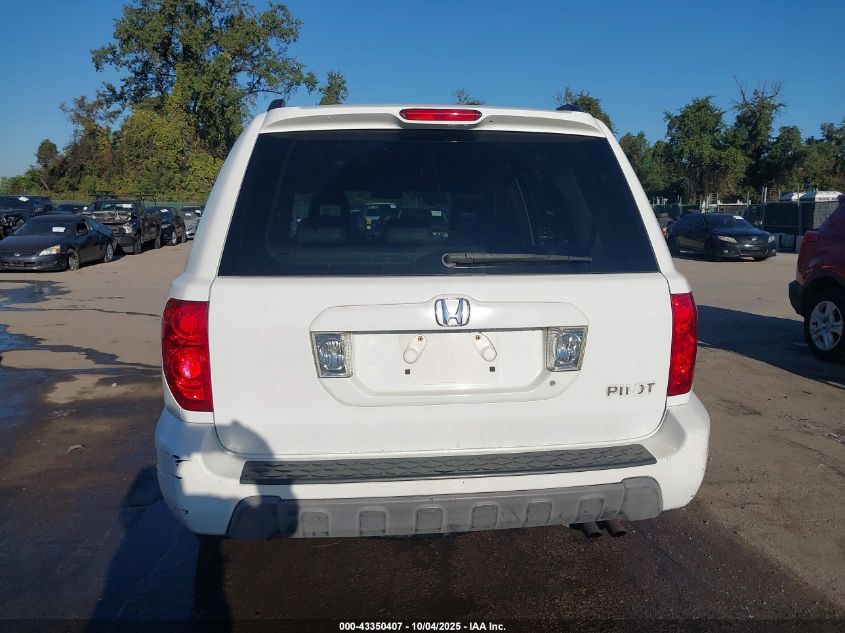 2004 Honda Pilot Ex-L VIN: 2HKYF18594H556937 Lot: 43350407