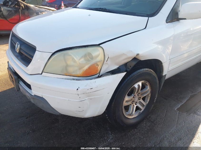 2004 Honda Pilot Ex-L VIN: 2HKYF18594H556937 Lot: 43350407