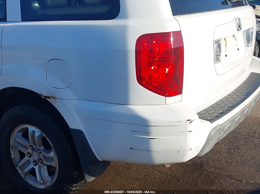 2004 Honda Pilot Ex-L VIN: 2HKYF18594H556937 Lot: 43350407