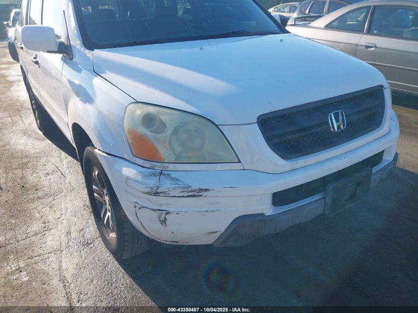 2004 Honda Pilot Ex-L VIN: 2HKYF18594H556937 Lot: 43350407