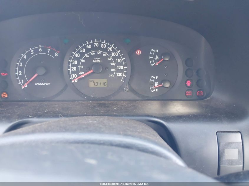 2002 Kia Spectra Gs/Gsx VIN: KNAFB161X25068285 Lot: 43350420